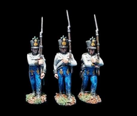 Picture of some painted figures from the front