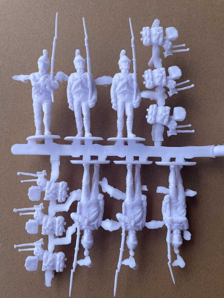 Photo of the front of the test sprue