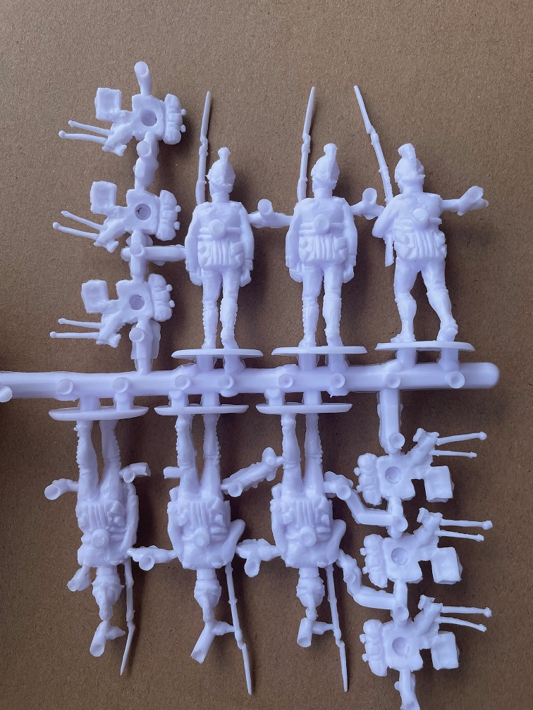 Photo of the back of the test sprue