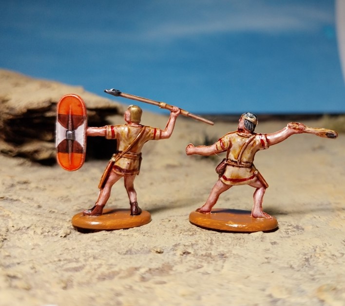 photo of painted figures on a base